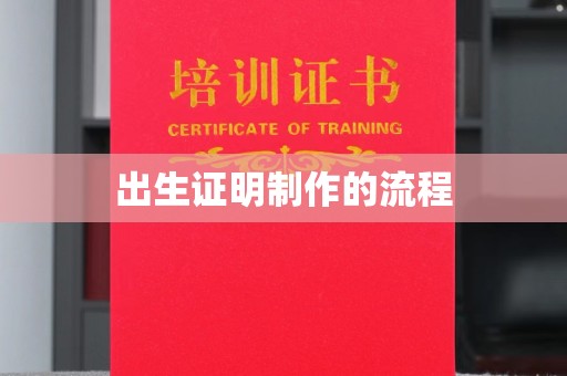 新和出生证明制作的流程