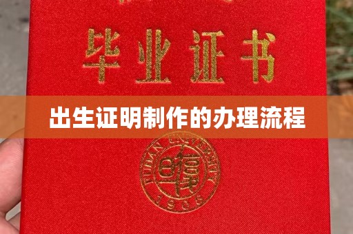 新和出生证明制作的办理流程