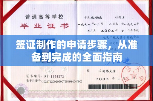 新和签证制作的申请步骤，从准备到完成的全面指南