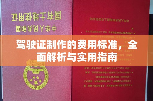 新和驾驶证制作的费用标准，全面解析与实用指南